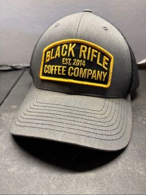 Black Rifle Coffee Company Gray & Yellow Patch Trucker Hat
